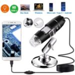 USB Microscope, 1600X Zoom 8 LED USB 2.0 Digital Mini Microscope
