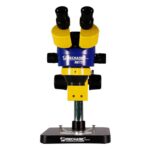 Mechanic MC75T-B1 0.7-4. 5X Trinocular Stereo Microscope With LED Light & Dust Lens