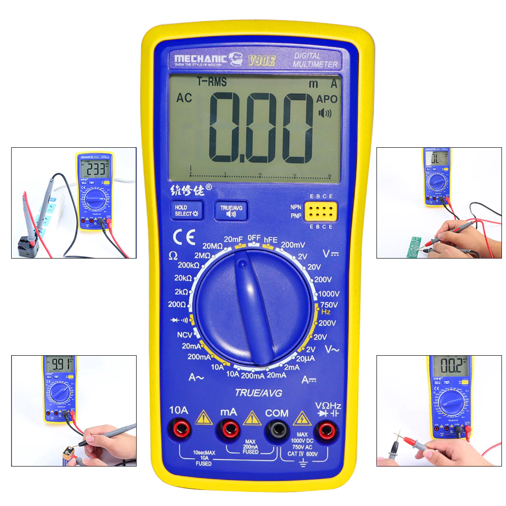Mechanic V90E Voice Broadcast Digital Multimeter