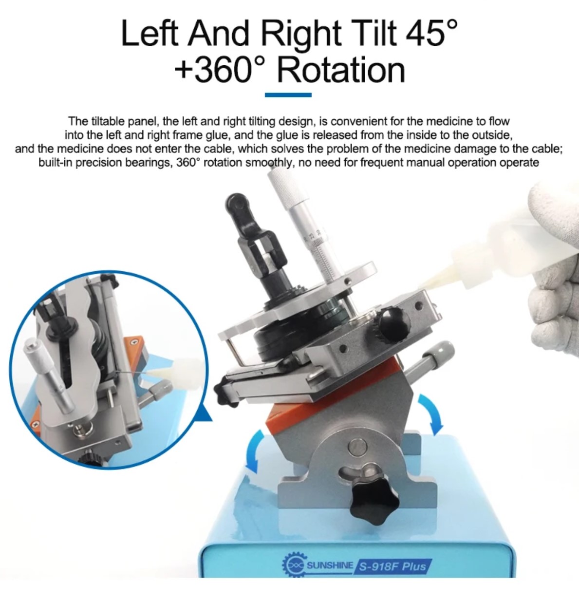 SUNSHINE S-918F Plus 5in1 Edge Screen Separator