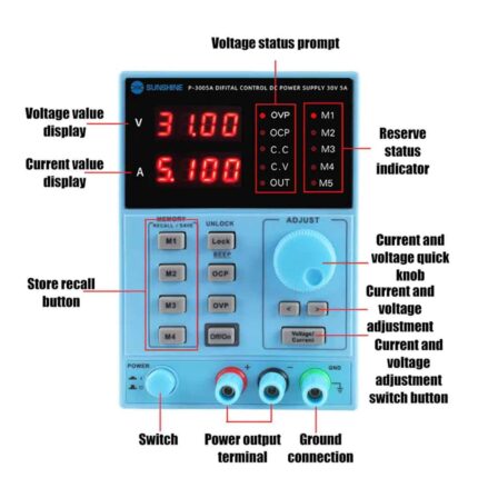 SUNSHINE P-3005A 30V 5A DC Power Supply