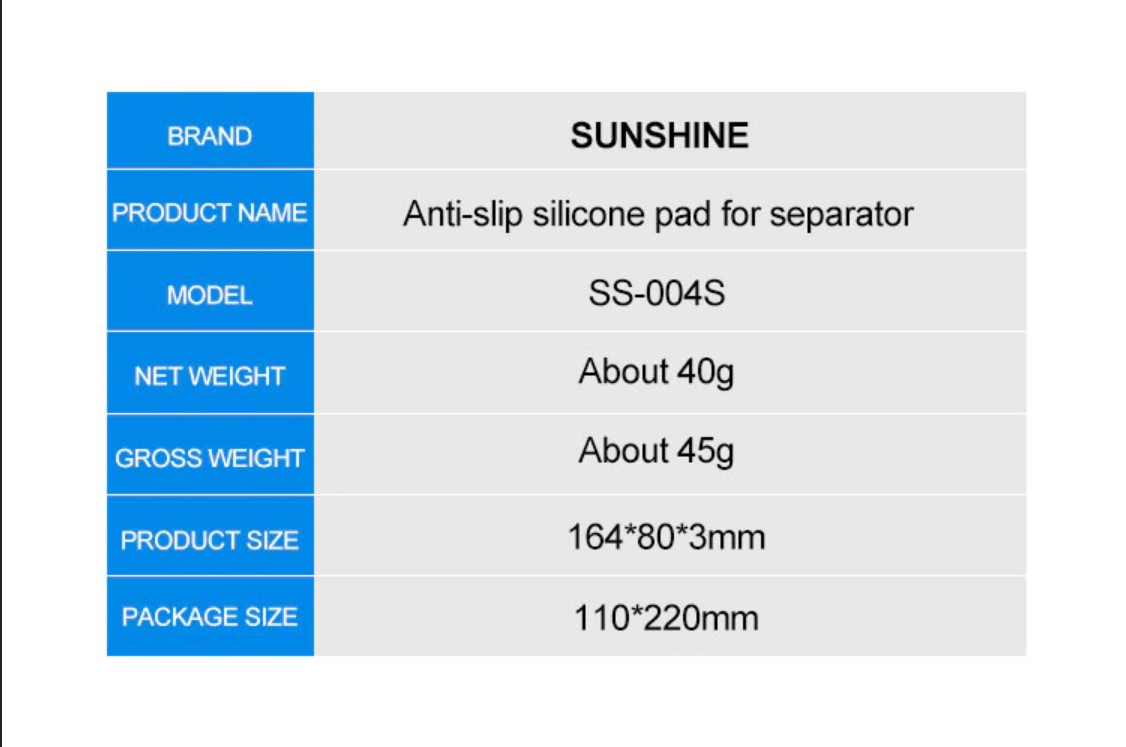 Sunshine SS-004S 7-inch mobile phone LCD separator anti-skid adsorption silicone pad