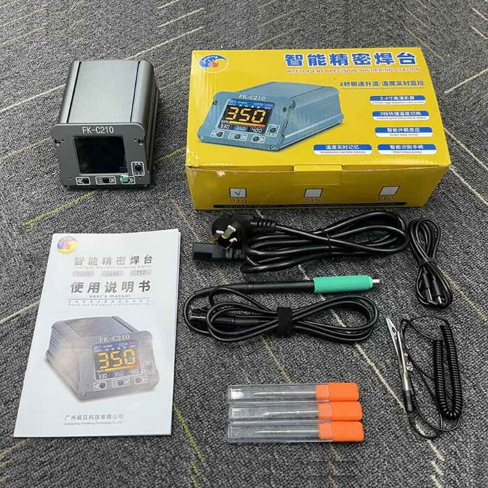 Fonekong FK-C210 Intelligent Soldering Station 2S Fast Heating Smart Sleep Sensor Electric Welding Iron For BGA Repair Tools