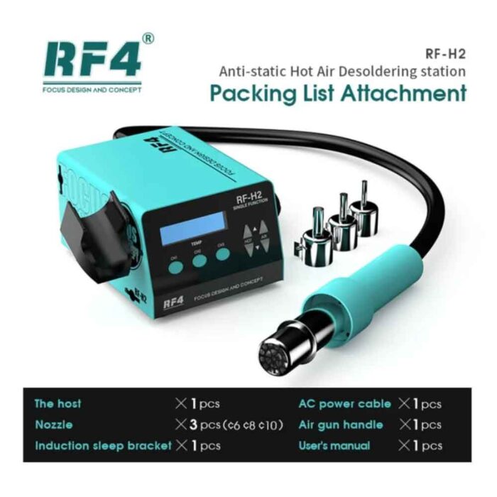 RF4 RF-H2 Lead Free ESD BGA Hot Air Soldering Rework Station