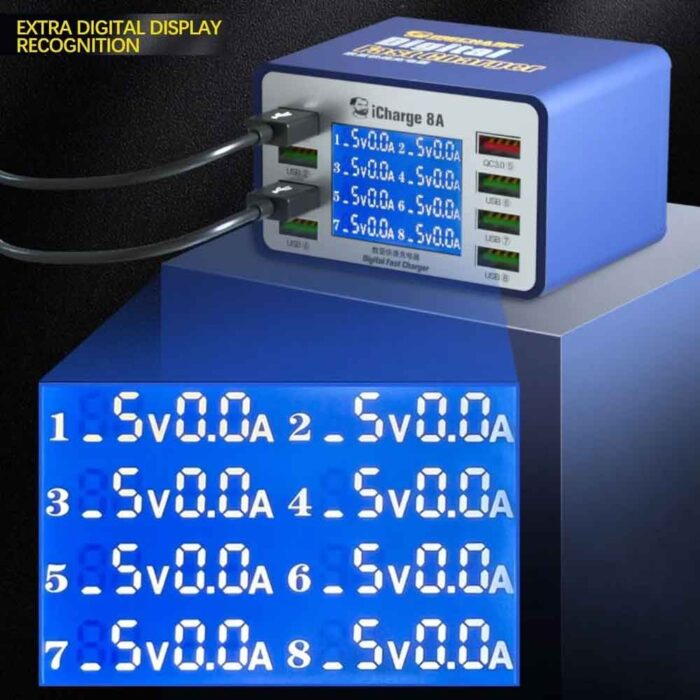 Mechanic iCharge 8A 8-Port USB Smart Fast Charger