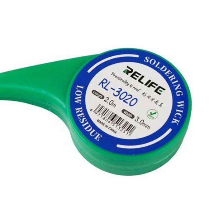 Relife RL-3020 No-Clean Desoldering Copper Wick With Thump Wheel