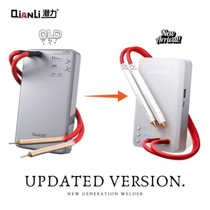 Qianli Macaron Generation 2 Portable Battery Spot Welding Machine for iPhone 11 To 14 Series With 6 Pcs Battery Holder