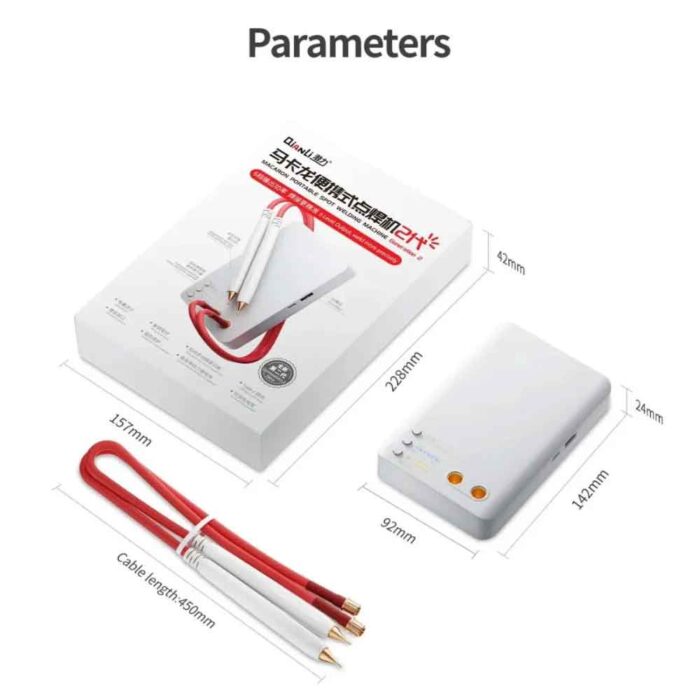 Qianli Macaron Generation 2 Portable Battery Spot Welding Machine for iPhone 11 To 14 Series With 6 Pcs Battery Holder