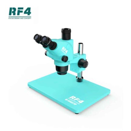 RF4 RF-6565TVP Trinocular Stereo Microscope with Big Base 6.5X~65X Zoom - 3D Continuous Zoom