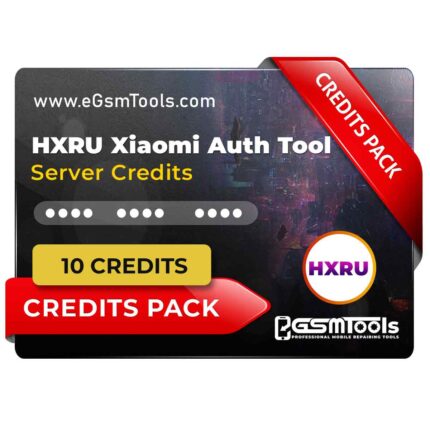 HXRU Xiaomi Authentication Credits for Flash/FRP/Mi Account (10 Credits Pack)